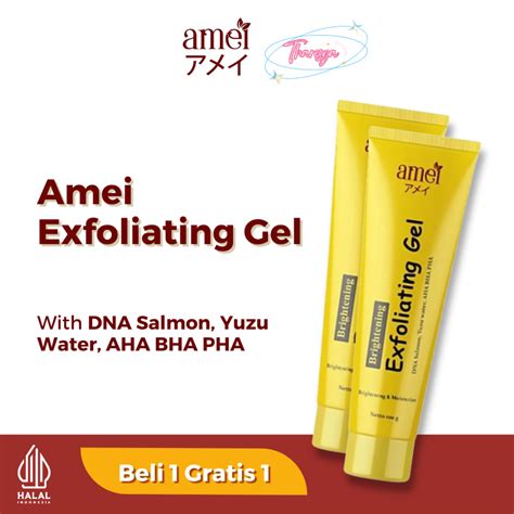 Jual Skincare Exfoliating Gel Pria Wanita Amei Brightening