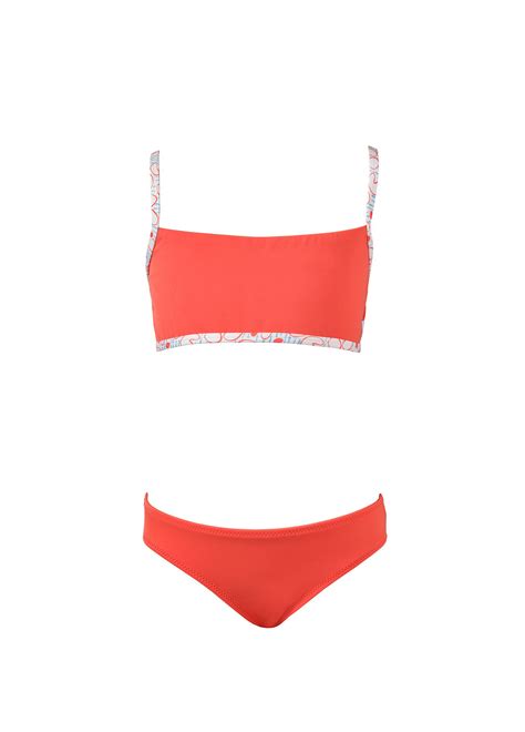 Lo Easywear Turuncu K Z Ocuk Bikini Tak M Turuncu