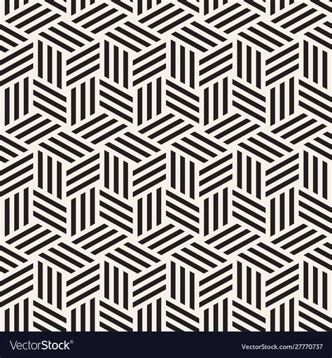 Abstract Geometric Pattern With Stripes Seamless Vector Image