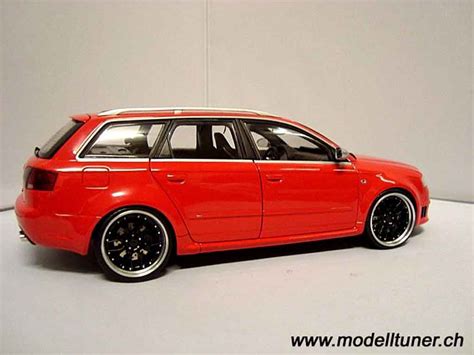 Modellino In Miniatura Audi RS4 1 18 Minichamps Avant Rosso Jantes 19