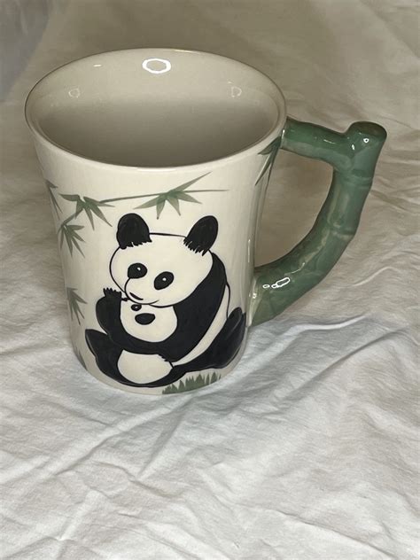 Large Handpainted Panda Design Mug