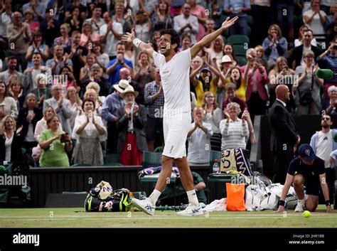 Marcelo Melo celebrates winning the Gentlemen's doubles final with ...