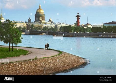 View Of Vasilievsky Island And St Isaac Cathedral From Peter And Paul