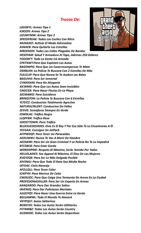 Conviértete en el rey de las armas en GTA San Andreas para PC | MILTRUCOS