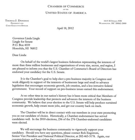 How To Write A Letter To The Chamber Of Commerce Alderman Writing