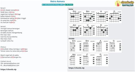 Chord Retro Asmara Tab Song Lyric Sheet Guitar Ukulele Chords Vip