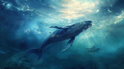 Whale Wallpaper 4k, Underwater, Diving