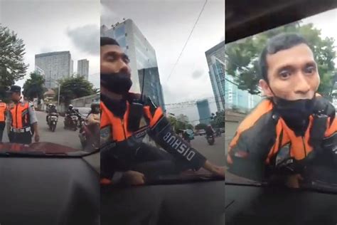 Viral Petugas Dishub DKI Jakarta Naik Di Kap Mobil Berikut