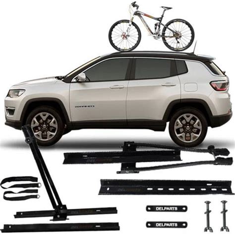 Transbike Novo Suporte Rack Teto Para 1 Bike Jeep Compass Super Bike