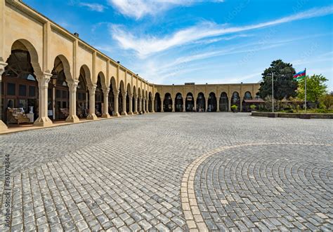 Baku Azerbaijan May 9 2019 Inner Yard Of Ancient Stone Temple Of