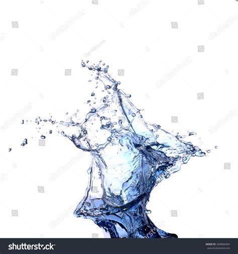 Water Splash Isolated White Background Stock Photo 264884264 | Shutterstock