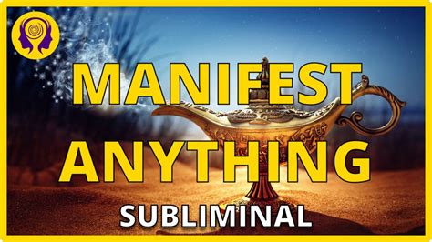 Manifest Anything Make Your Dreams Come True Subliminal