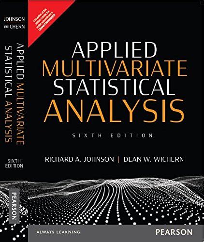 Applied Multivariate Statistical Analysis Uk Johnson Wichern 9789332549555 Books