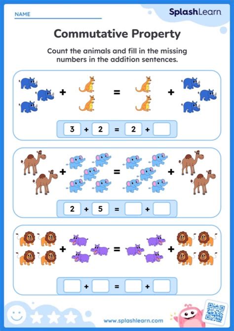 Free Printable Addition Properties Worksheets Splashlearn