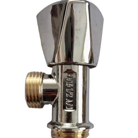 Quick Open Half Inch Bathroom Brass Angle Valve Chromed Abrasion Proof