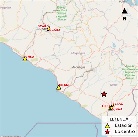 Acelerogramas Del Sismo De Alto De La Alianza Tacna Tacna Del De