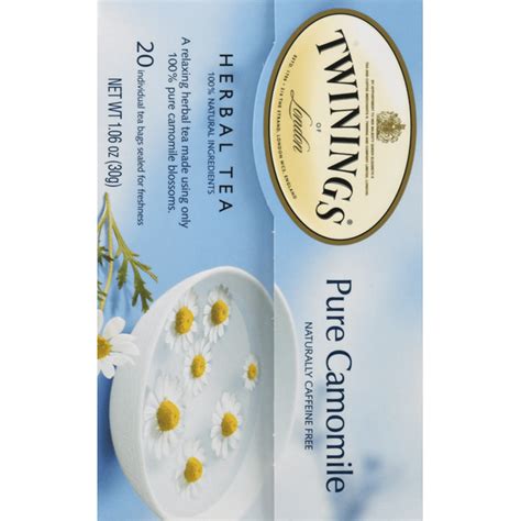 Twinings Of London Pure Camomile Herbal Tea Tea Bags 20 Ct Instacart