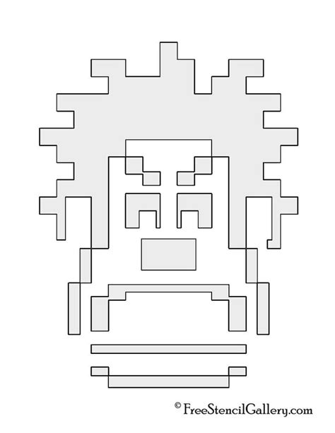 Wreck It Ralph Pumpkin Pattern Pumpkin Stencil Pumpkin Template