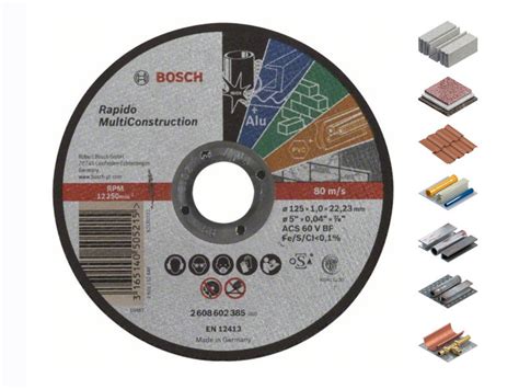 Cutting Disc Bosch Rapido Multiconstruction X Mm