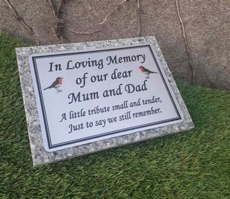 GRANITE MEMORIAL PLAQUE Grave Marker Grave Stone Personalised Grave