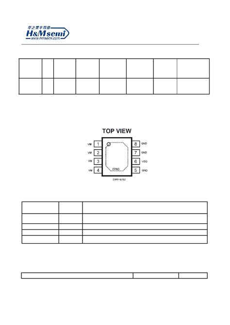 HM9902C datasheet(2/11 Pages) HMSEMI | One Cell Lithium-ion/Polymer ...