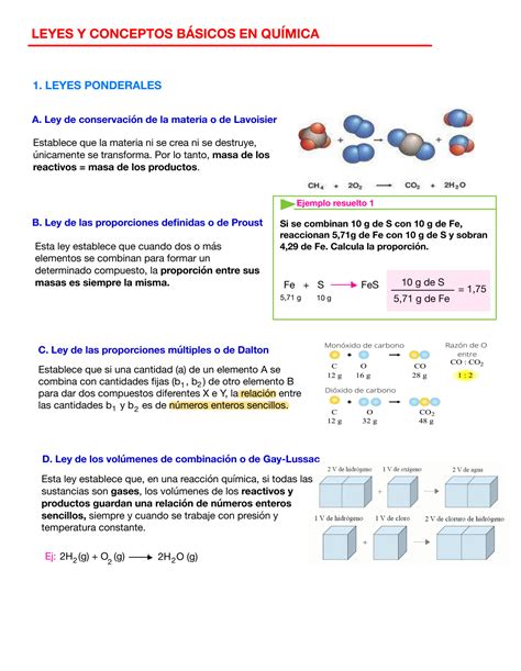 Solution Leyes Y Conceptos B Sicos En Qu Mica Studypool