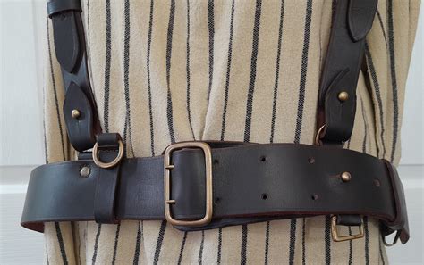 Sam Browne Belt Set (Dark Brown) - Corps Sutler