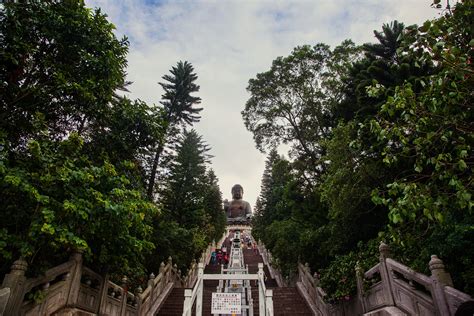 sending postcards: Tian Tan Buddha