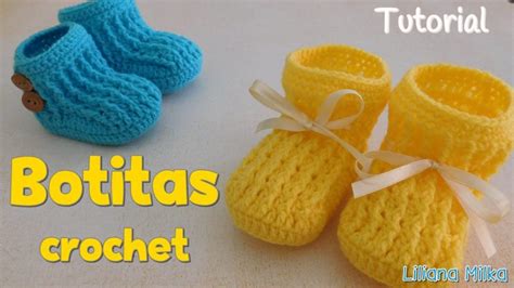 Venta Botitas De Crochet Para Bebe Paso A Paso En Stock