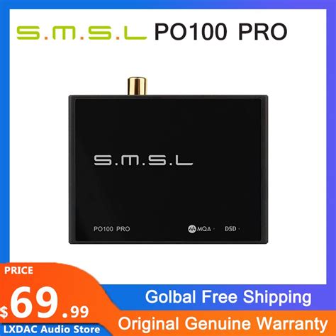 Qv9v Smsl Po100 Pro Usb Digital Interface Mqa Decoding Xoms Xu316 Dsd64