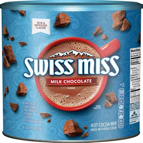 Swiss Miss Milk Chocolate Flavor Hot Cocoa Mix 4 7 Lbs