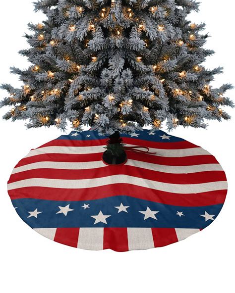 American Flag Christmas Tree