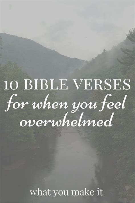 Feeling Overwhelmed Bible Quotes Cathie Greathouse