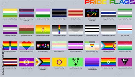 Lgbt Sexual Identity Pride Flags Gender Collection Flag Of Gay