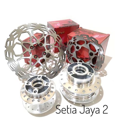 Tromol Set Suzuki Satria FU Old New Trombol 1 Set Chrome Depan