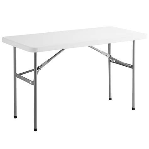 Choice 24 X 48 White Plastic Folding Table