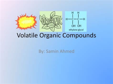 Volatile organic compounds | PPTX 