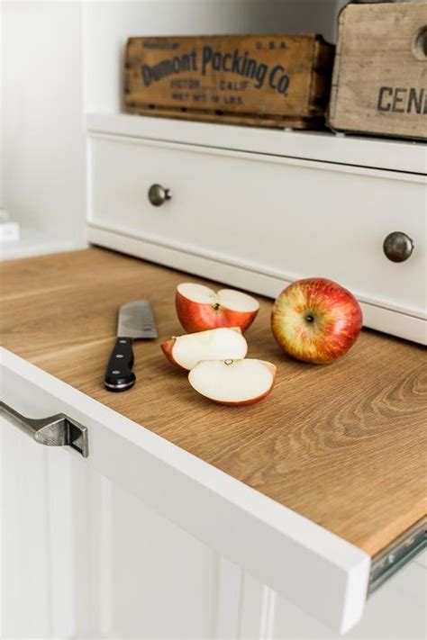 Custom Pull Out Cutting Board In Kitchen Pantry Transitional Kitchen