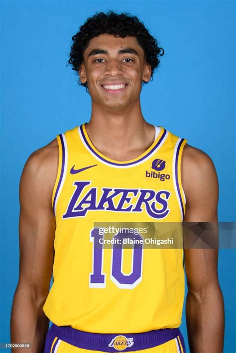 Max Christie Of The Los Angeles Lakers Poses For A Headshot During