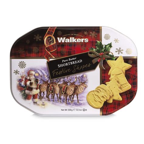 Buy Walkers Assorted Shortbread Cookies In Festive Shapes Shortbread