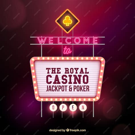 Premium Vector | Casino sign welcome design