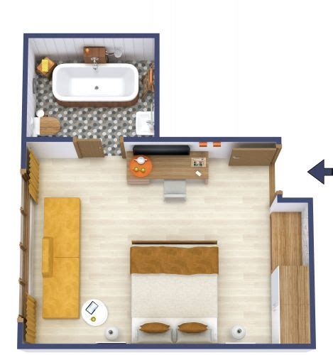 Hotel Room Floor Plan Design