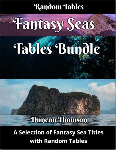 Fantasy Underwater Encounters One Page Random Tables Chaos Gen 1