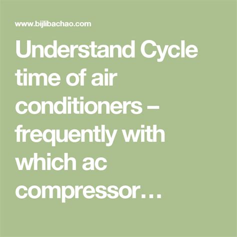 Home Ac Compressor Turns On And Off NAWSNE