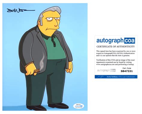 Joe Mantegna Simpsons Signed Autograph 8x10 Photo ACOA | Outlaw Hobbies ...