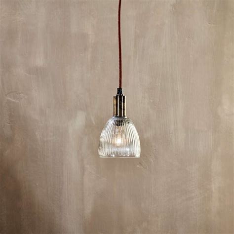 Ribbed Glass Pendant Light Save 50 Grace And Glory