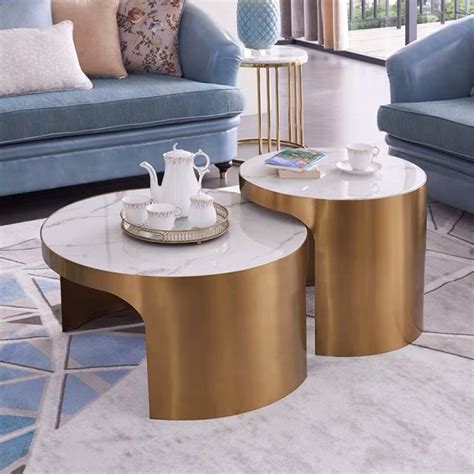 Brass Coffee Table Round | Bueno Furniture