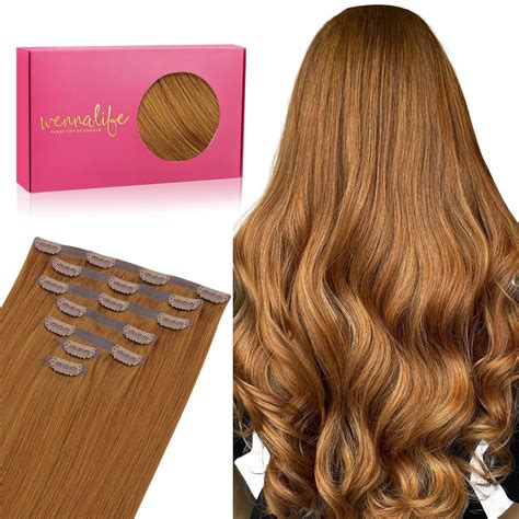 Amazon Wennalife Seamless Clip In Hair Extensions Human Hair