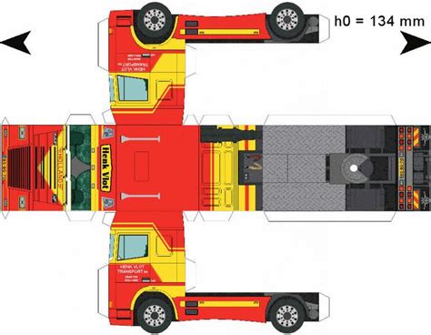 Free Download Paper Model Trucks Trailer Vlot1 Paper Models Paper