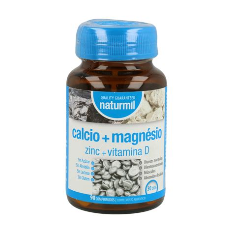 Cálcio con Magnésio Zinc y Vitamina D 90 comprimidos de Naturmil